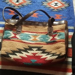 Saddle blanket purse